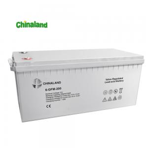 Chinland 12V 250AH 200Ah 150Ah 200Ah GEL Solar Battery AGM Storage Battery