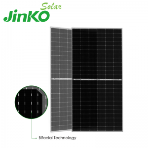 Jinko Tier Bifacial Double Glass Solar Panel Mono 530watt 540watt 550watt 555watt  - 副本